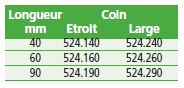 Coins seuls pour réf. 523