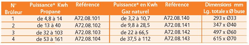 Brûleur PROPANE ou GAZ NATUREL Brûleur gaz OTEGAL